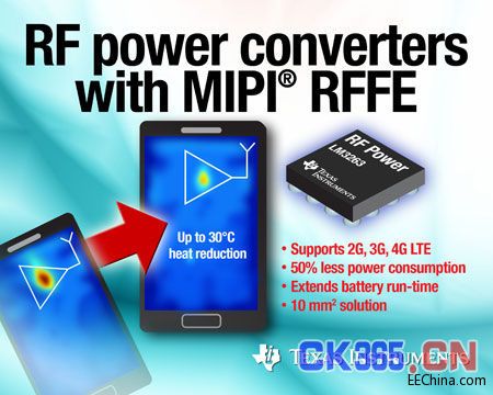 TI推出业界首款支持 MIPI RFFE 的电源电路