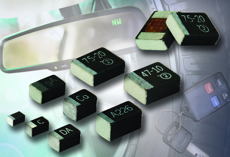 Vishay推出小外形尺寸MicroTan®汽车级固钽片式电容器