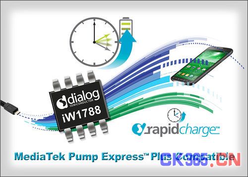 Dialog新推AC/DC控制器iW1788，兼容Pump Express Plus协议