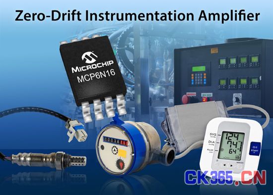 微芯推出全新MCP6N16零漂移仪表放大器