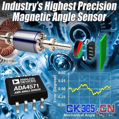 ADI推出业内精度最高、速率最快的磁性角度传感器ADA4571